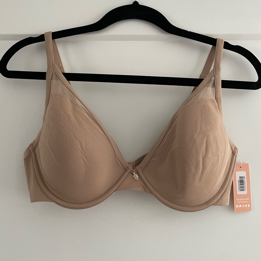 Third Love 24/7 Classic Uplift Plunge Bra 36D (NWT)